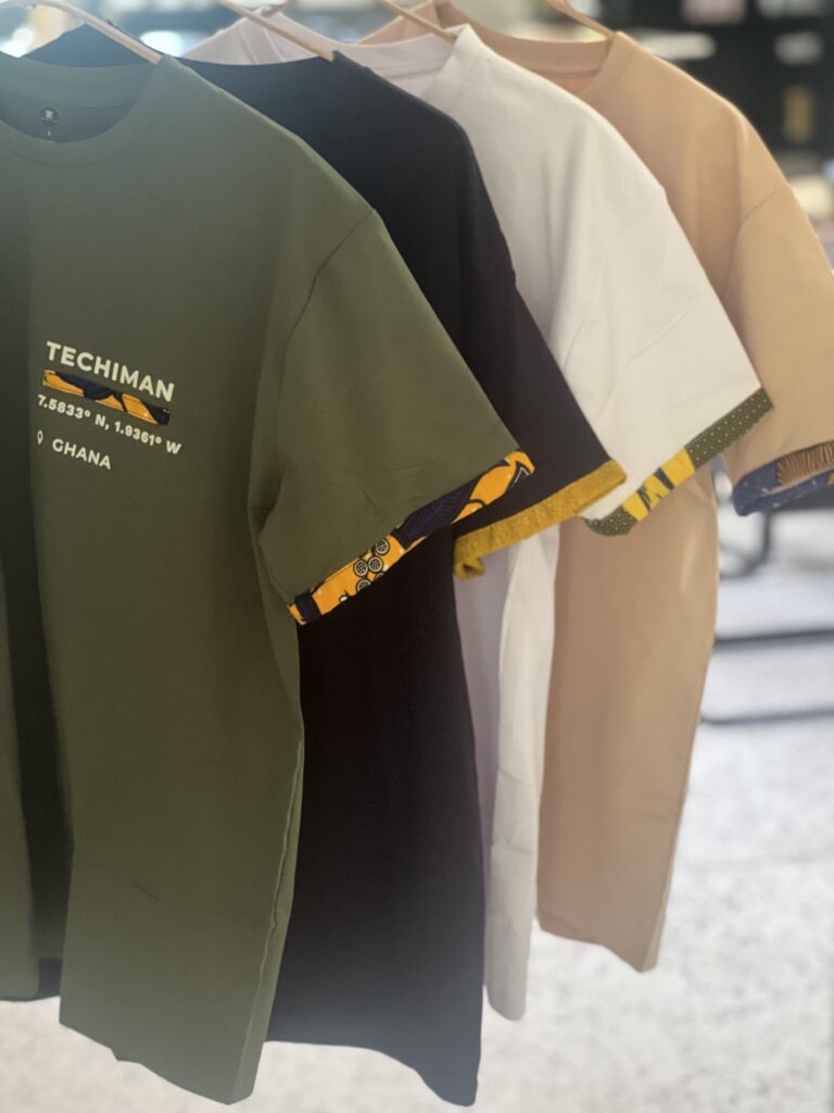 Ankara Coordinates T-shirt - ABURI OLIVE