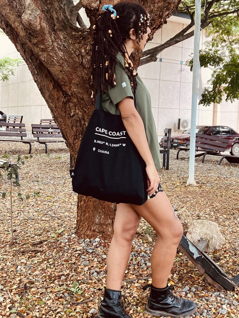 Minimal Coordinates Heavy Large Canvas Tote Bag - BLACK STAR